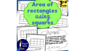 Area of Rectangles Using Squares by Teach Simple