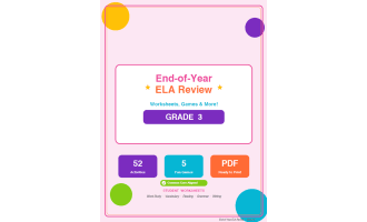 3rd Grade End of Year ELA Review Worksheets & Games