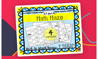 3rd Grade Math Maze | Back to School Review