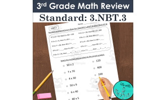 3rd Grade Math Review for Multiplying Multiples of 10