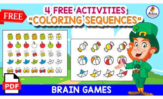 4 FREE ACTIVITIES | COLORING SEQUENCES