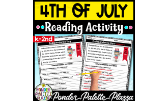 4 th of July Reading Comprehension Activity + Answers