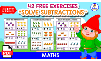 42 FREE EXERCISES | SOLVE THS SUBTRACTIONS