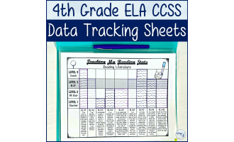 4th Grade CCSS ELA Student Data Tracking Sheets