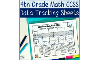 4th Grade CCSS Math Student Data Tracking Sheets