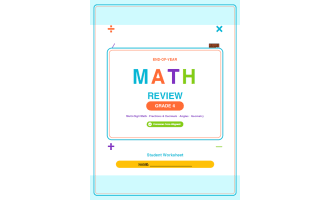 4th Grade End of Year Math Review Worksheets & Games