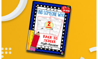 4th Grade - Find Someone Who | Back to School Math Review