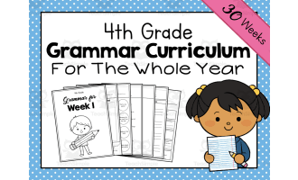 4th Grade Grammar Curriculum | Fourth Grade Year-Long Grammar