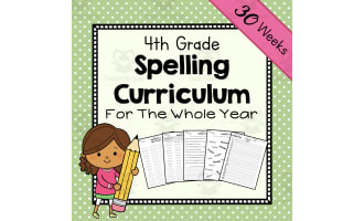 4th Grade Spelling Unit | Spelling Curriculum | Spelling Lists