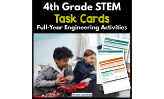 4th Grade STEM Task Cards | Full-Year Engineering Activities