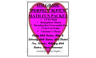 4th Grade Valentine Math Packet