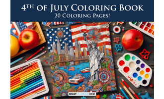 4th of July Coloring Book - 20 Coloring Pages!