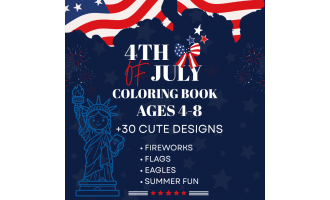 4th of July Coloring Pages / Independence Day Coloring Book