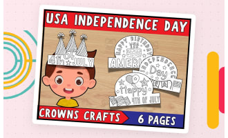 4th Of July Hat Craft | USA Independence Day Crown Craft