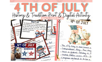 4th of July Independence Day Reading Comprehension Fourth of July