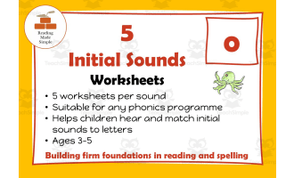 5 FREE Initial Sounds Worksheets: o