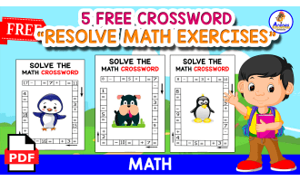 5 FREE MATH CROSSWORD | RESOLVE THE MATH EXERCISES