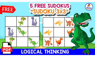 5 FREE SUDOKU GAME | Dino Themed