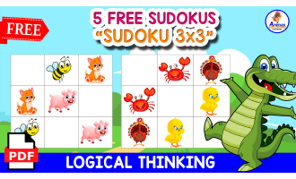5 FREE SUDOKUS | Animals Themed