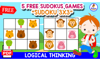 5 FREE SUDOKUS GAMES | ANIMALS