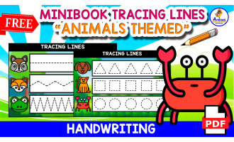 5 FREE WORKSHEETS FOR KIDS | Animals Themed