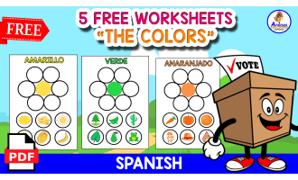 5 FREE WORKSHEETS OF THE COLORS | CUT AND PASTE