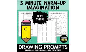 5-Minute Drawing Prompts | Quick Warm-Up Critical Thinking Activities