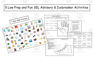 5 SEL Advisory & Icebreaker Activities-Low Prep and Fun