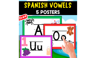 5 SPANISH VOWELS | POSTERS