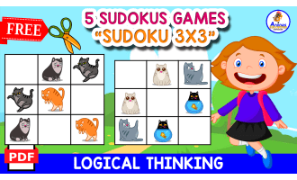 5 SUDOKUS OF CATS | FREE RESOURCE