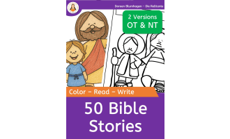 50 Bible Stories – Coloring, Reading, Writing