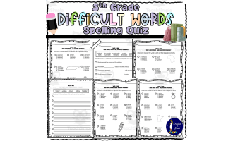 5th Grade Difficult Words Spelling Quiz
