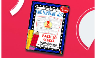 5th Grade - Find Someone Who | Back to School Math Review