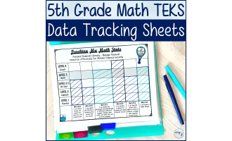 5th Grade TEKS Math Student Data Tracking Sheets