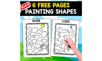 6 FREE PAGES FOR COLORING SHAPES | GEOMETRY