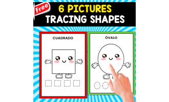 6 FREE SHAPES FOR TRACING | LEARNING SPANISH
