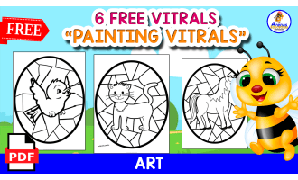 6 FREE VITRALS | PAINTING VITRALS | ART ACTIVITY