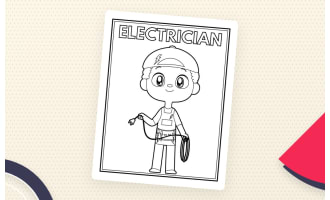 Community Helpers Coloring Pages – 65-Page Set
