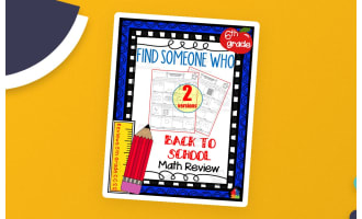 6th Grade - Find Someone Who | Back to School Math Review