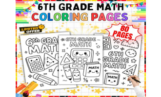 6th Grade Math Coloring Pages - 76 Printable No Prep Sheets