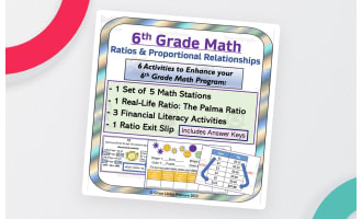 6th Grade Math: Ratio & Proportional Relationship Bundle: 6 Activities