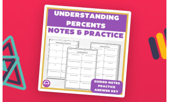 6th Grade Math Understanding Percents Guided Notes & Practice