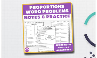 6th Grade Multi-Step Proportions – Guided Notes & Word Problems