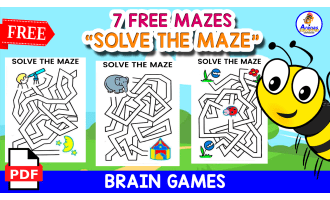 7 FREE MAZES | SOLVE THE MAZE