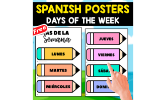 7 SPANISH POSTERS | DÍAS DE LA SEMANA