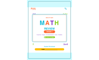 7th Grade End of Year Math Review Worksheets & Games