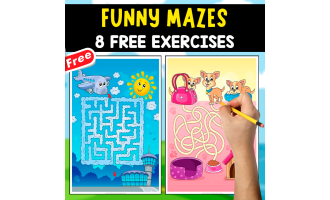 8 FREE MAZES FOR KIDS | FUNNY BRAIN GAMES_J