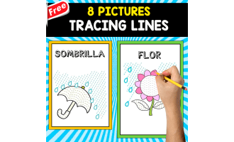 8 FREE PICTURES FOR TRACING LINES | FREE RESOURCE
