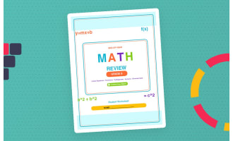 8th Grade End of Year Math Review Worksheets & Games