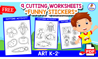 9 FREE CUTTING ACTIVITIES | Basic Vocabulary